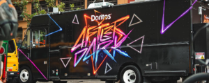 Doritos food truck on NYC street